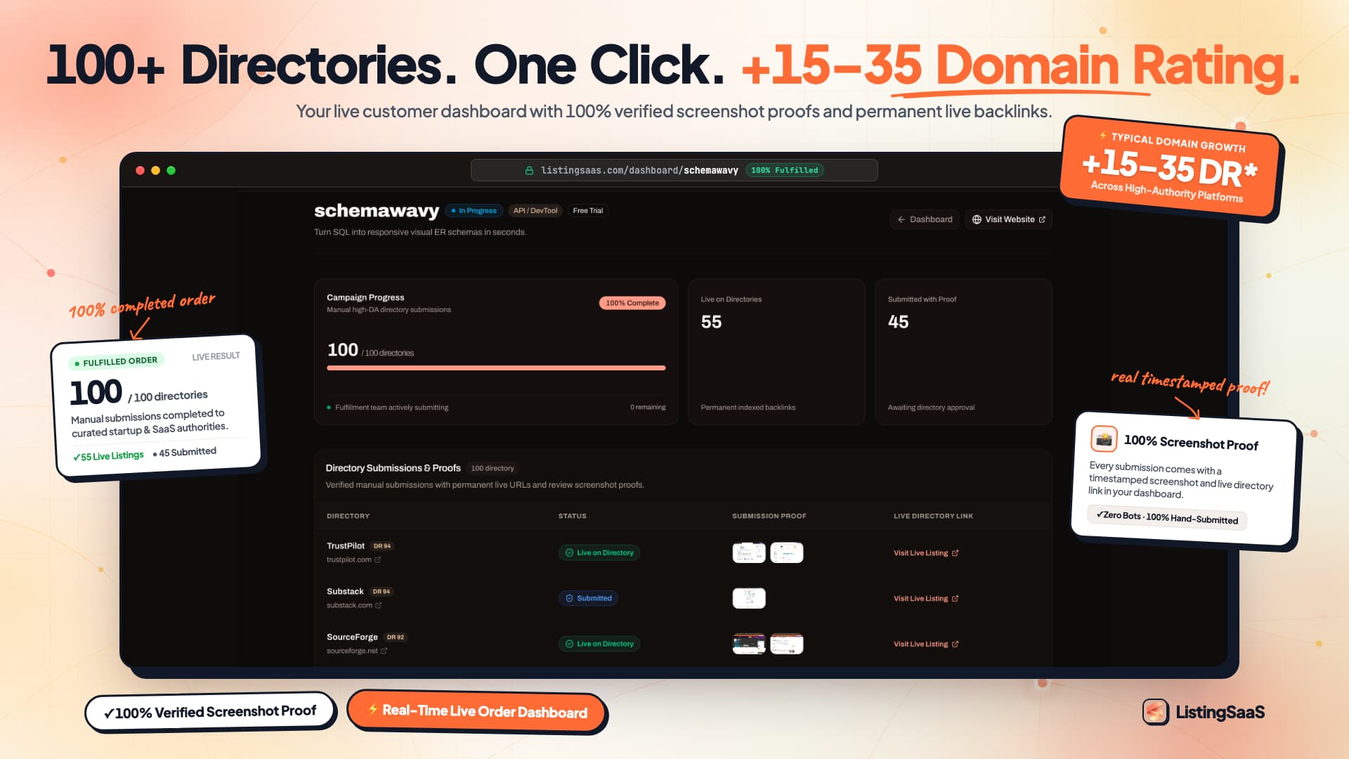 ListingSaaS screenshot