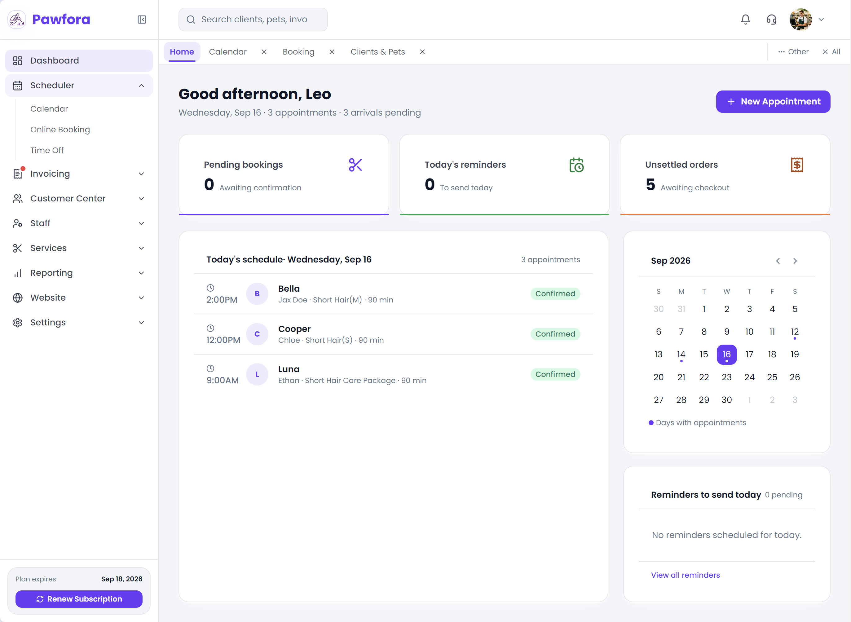 Pawfora screenshot