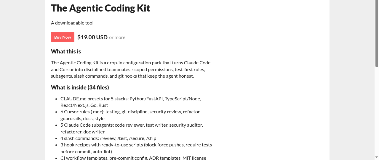 The Agentic Coding Kit screenshot