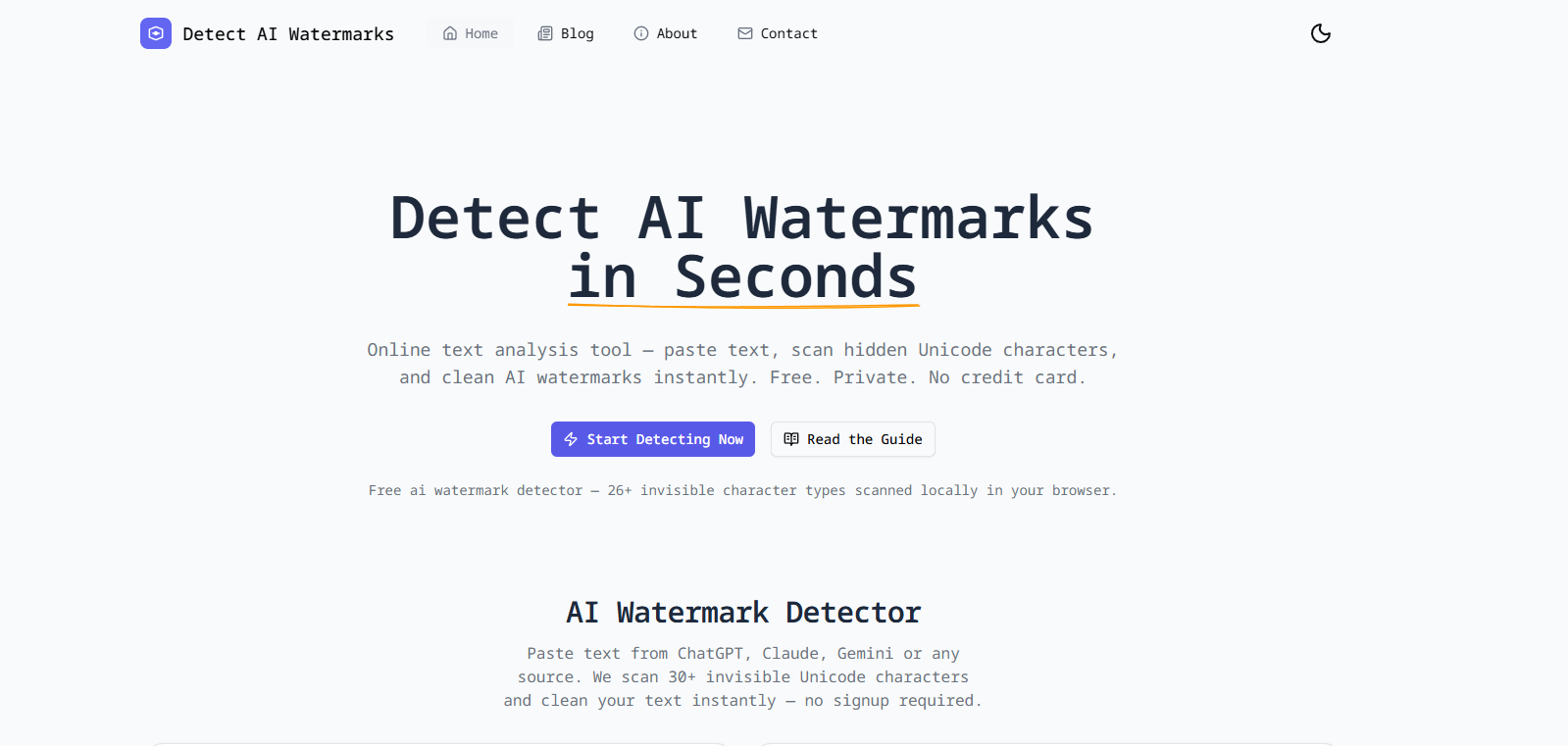 Watermark AI Detector screenshot