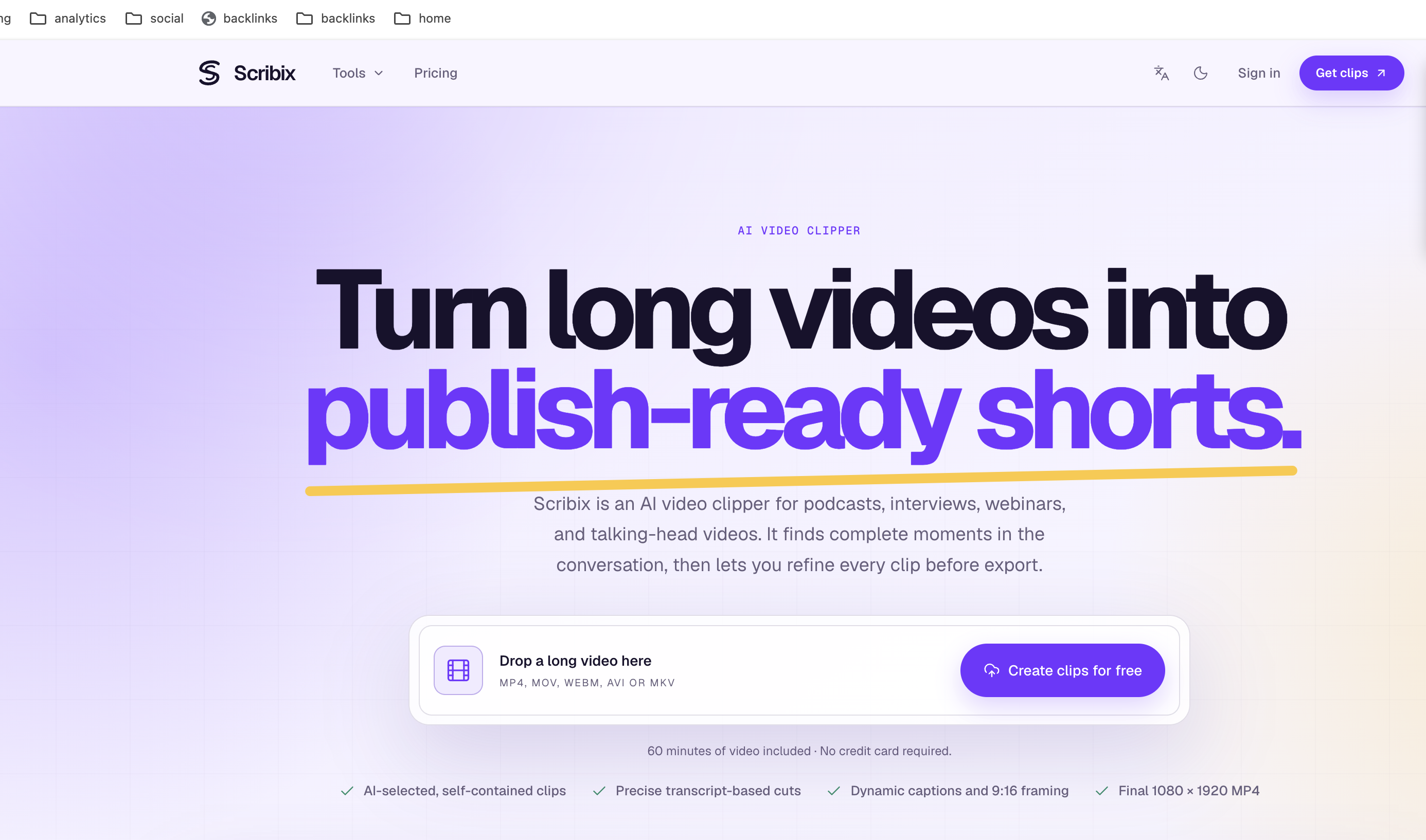 Scribix screenshot