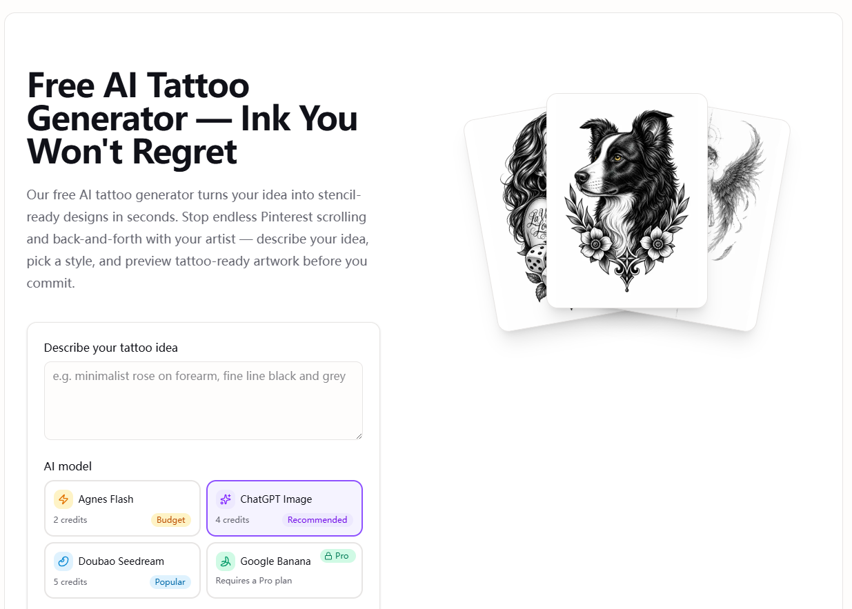 AI Tattoo Generator