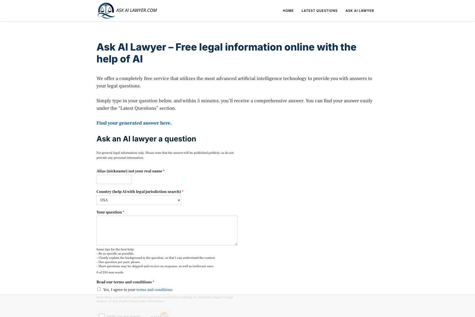 Ask AI Lawyer