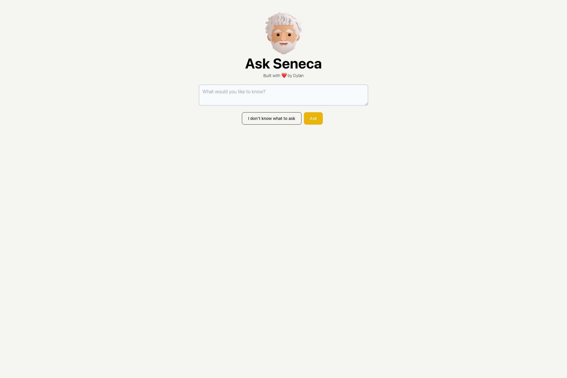 Ask Seneca
