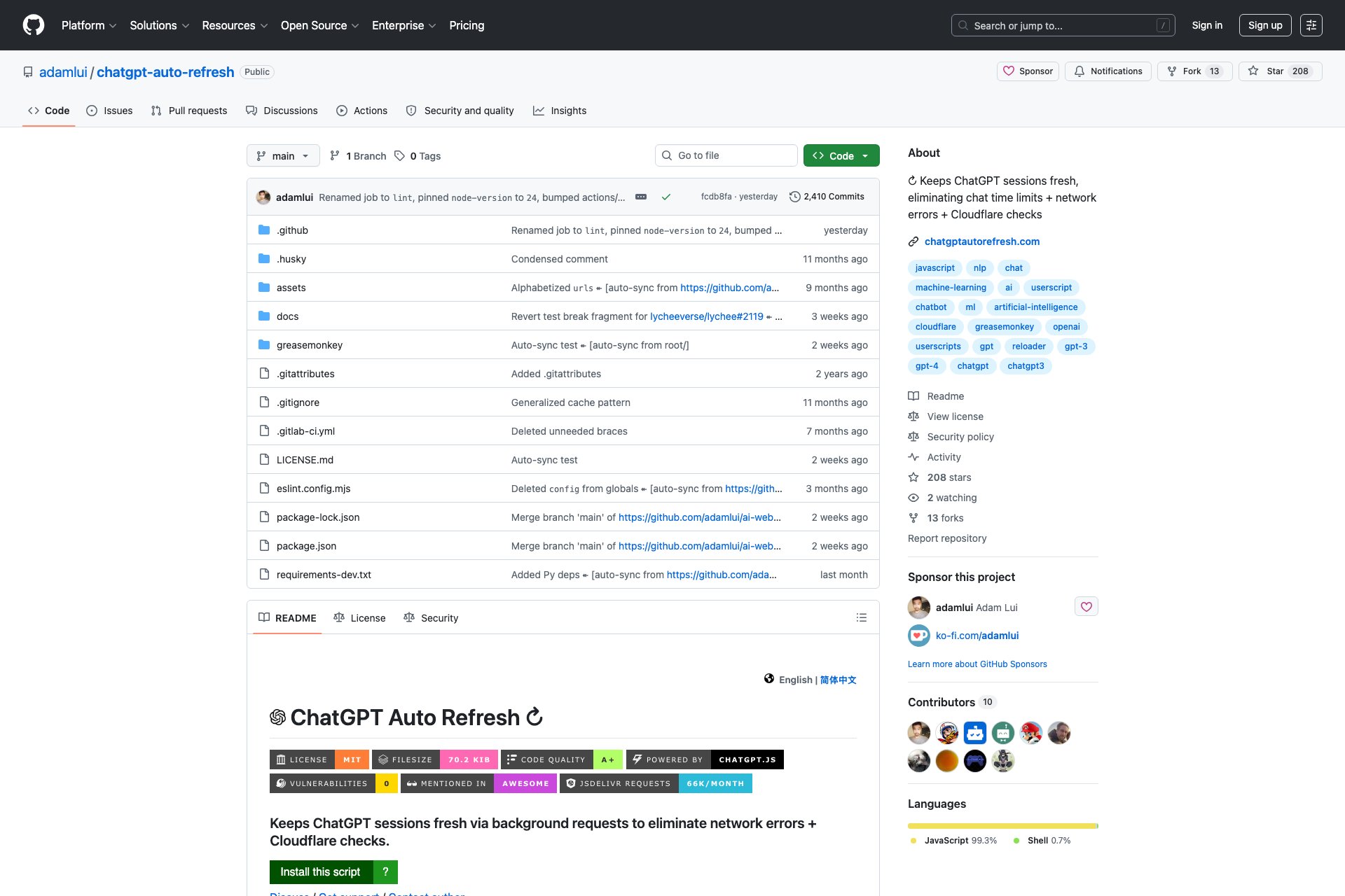 ChatGPT Auto Refresh