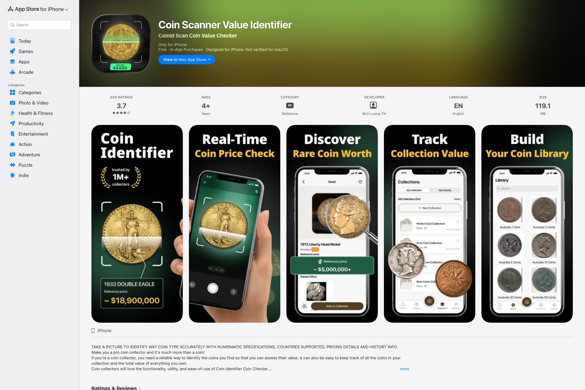 Coin Identifier Coin Snap