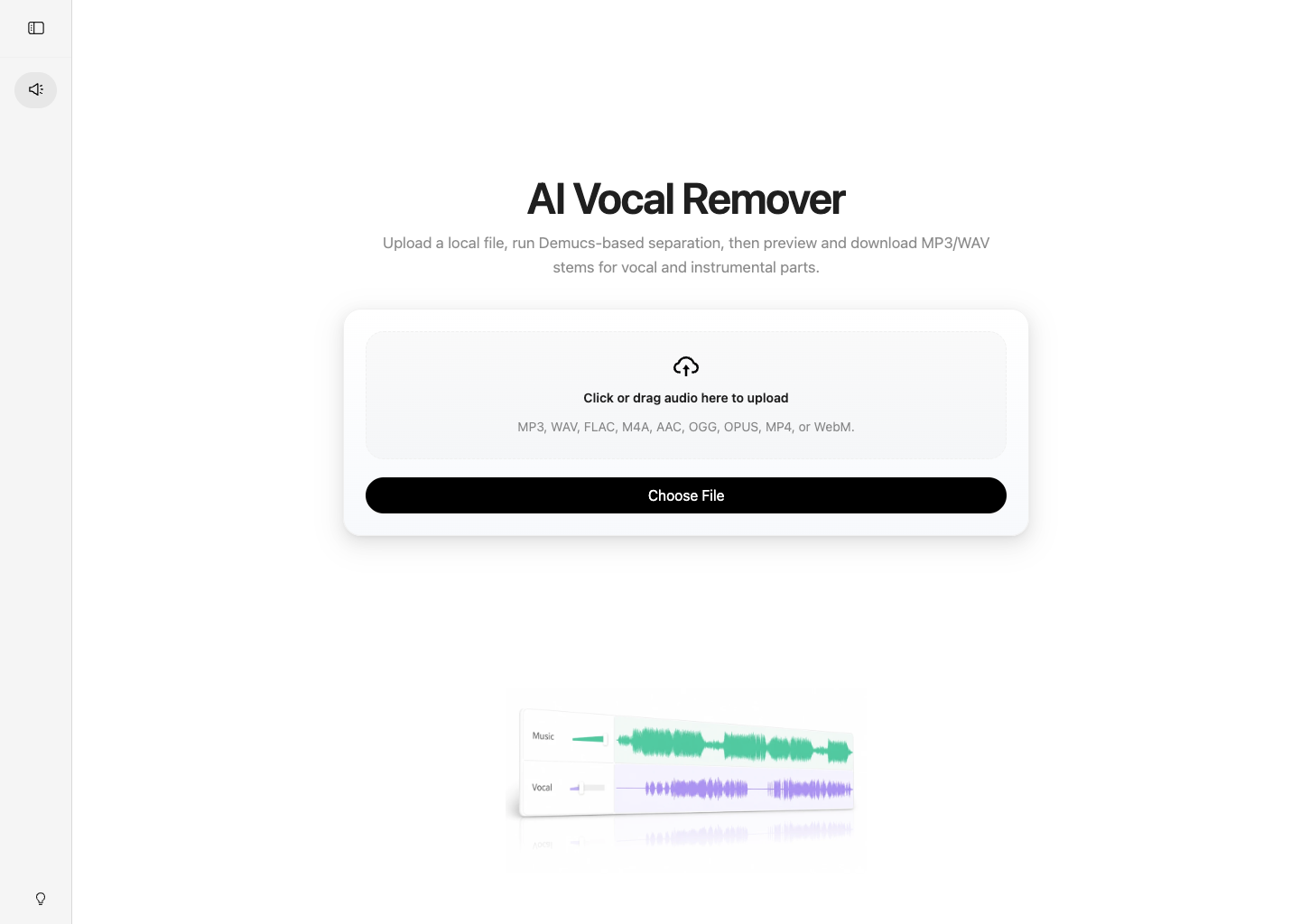 AI Vocal Remover
