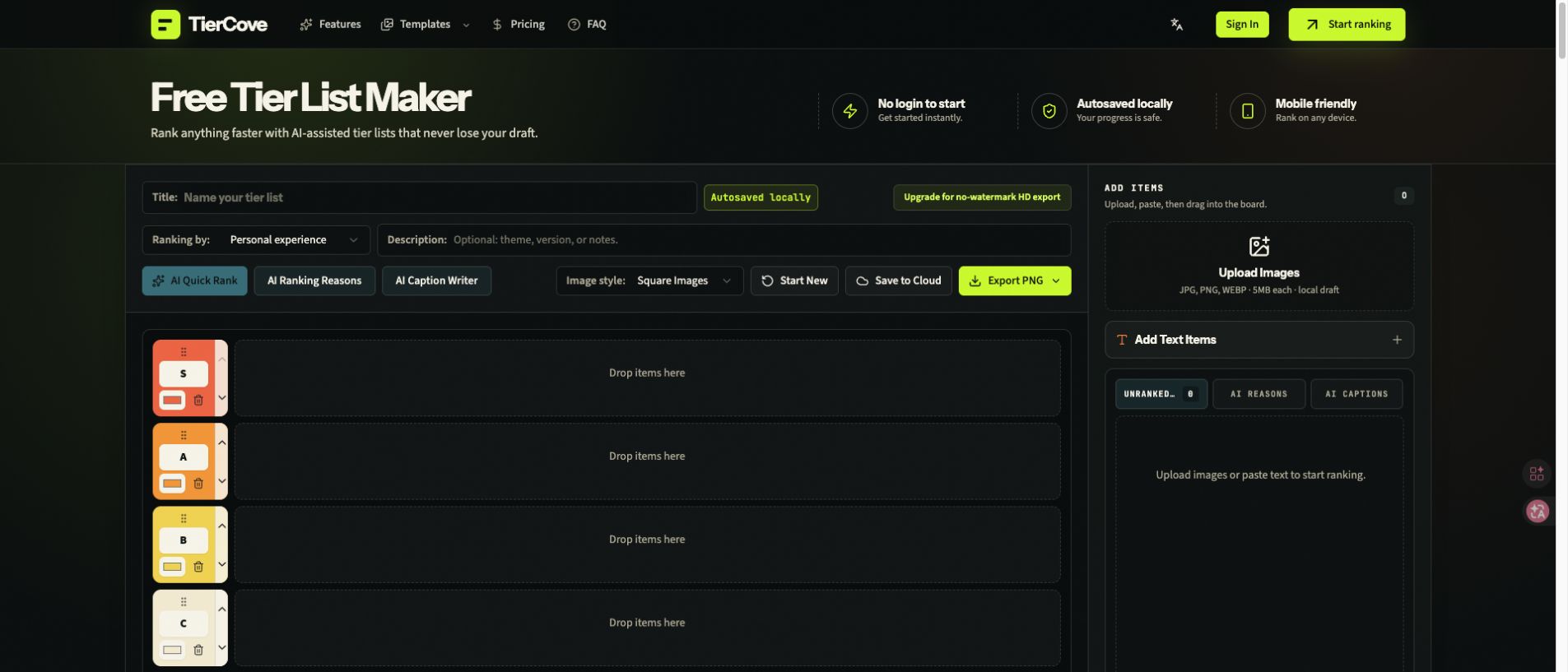 TierCove screenshot