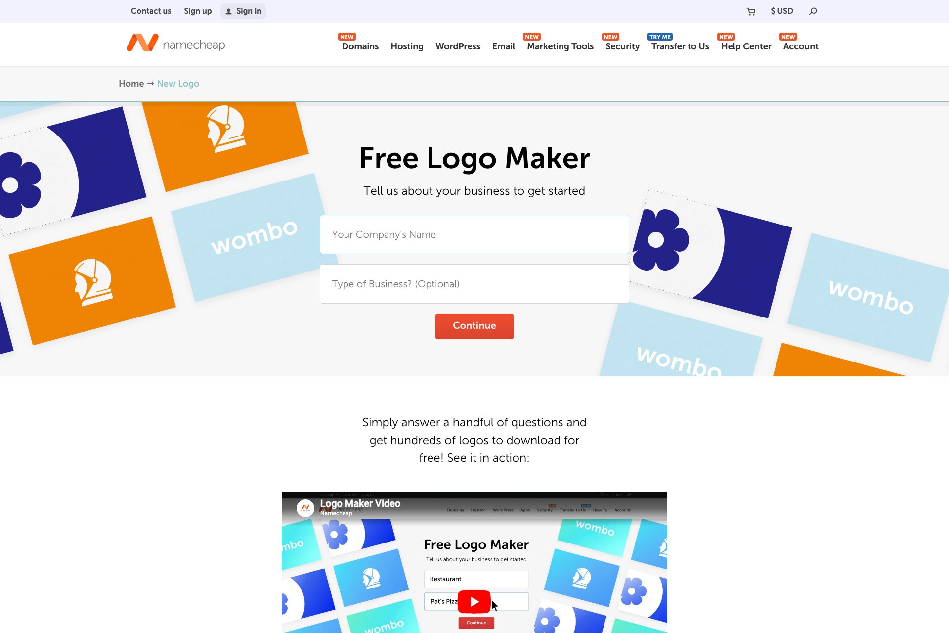Namecheap Logo Maker