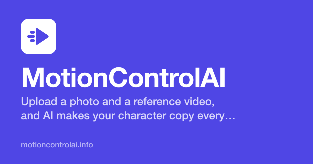 MotionControlAI screenshot