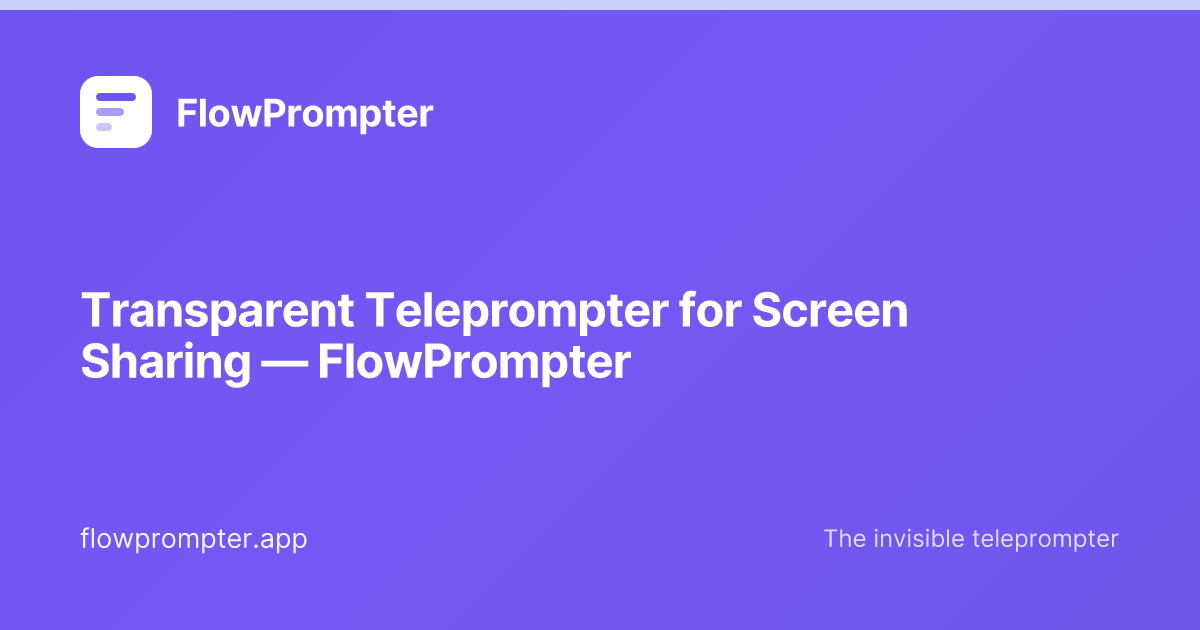 FlowPrompter