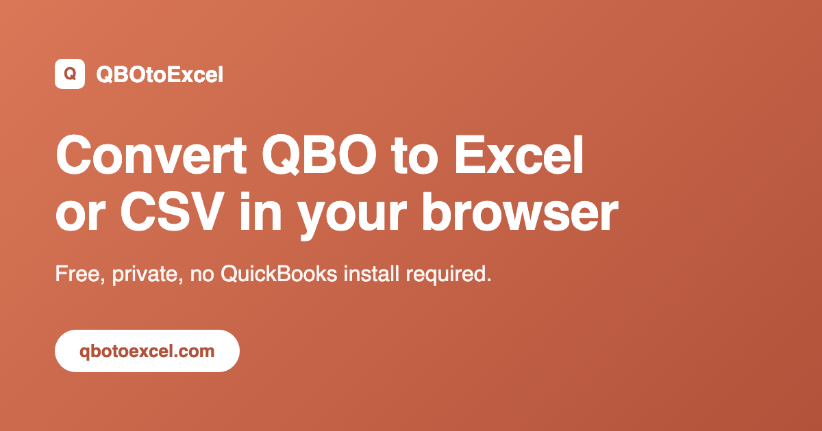 QBO to Excel screenshot