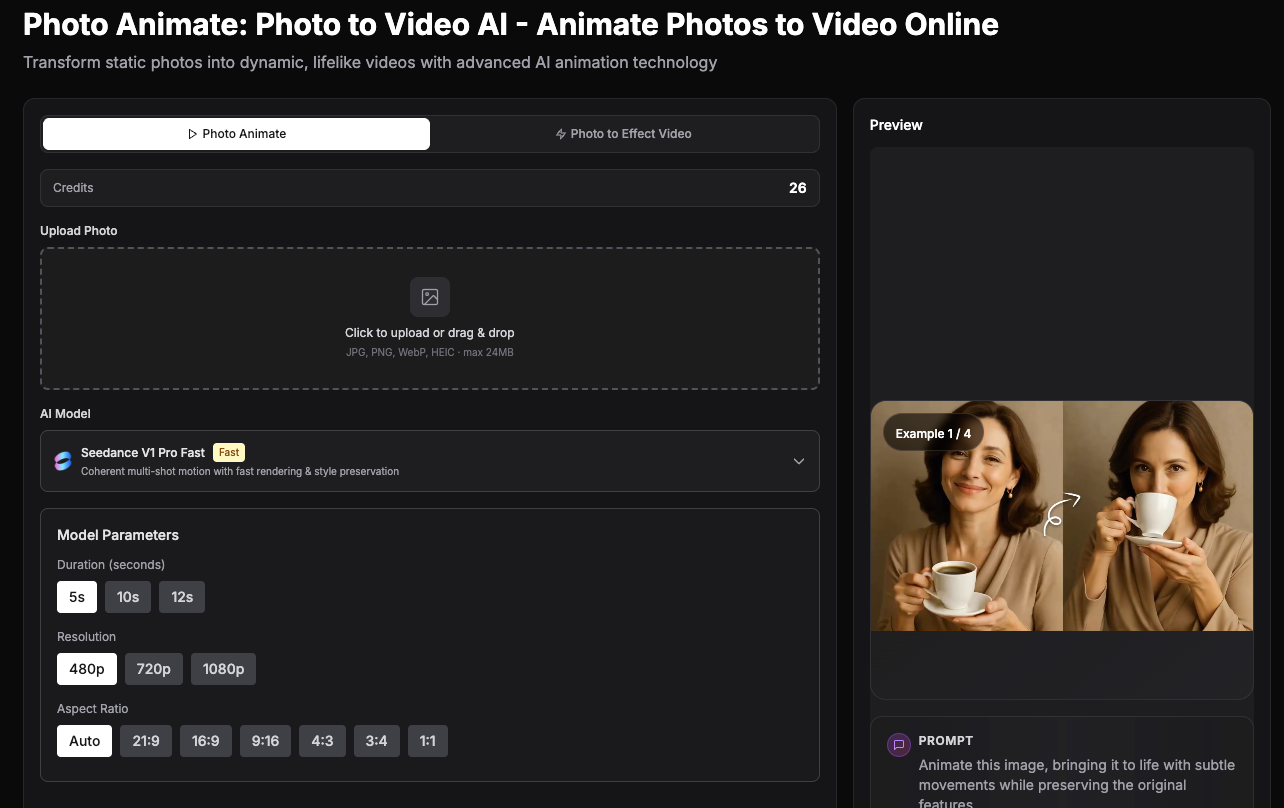 Photo Animate screenshot