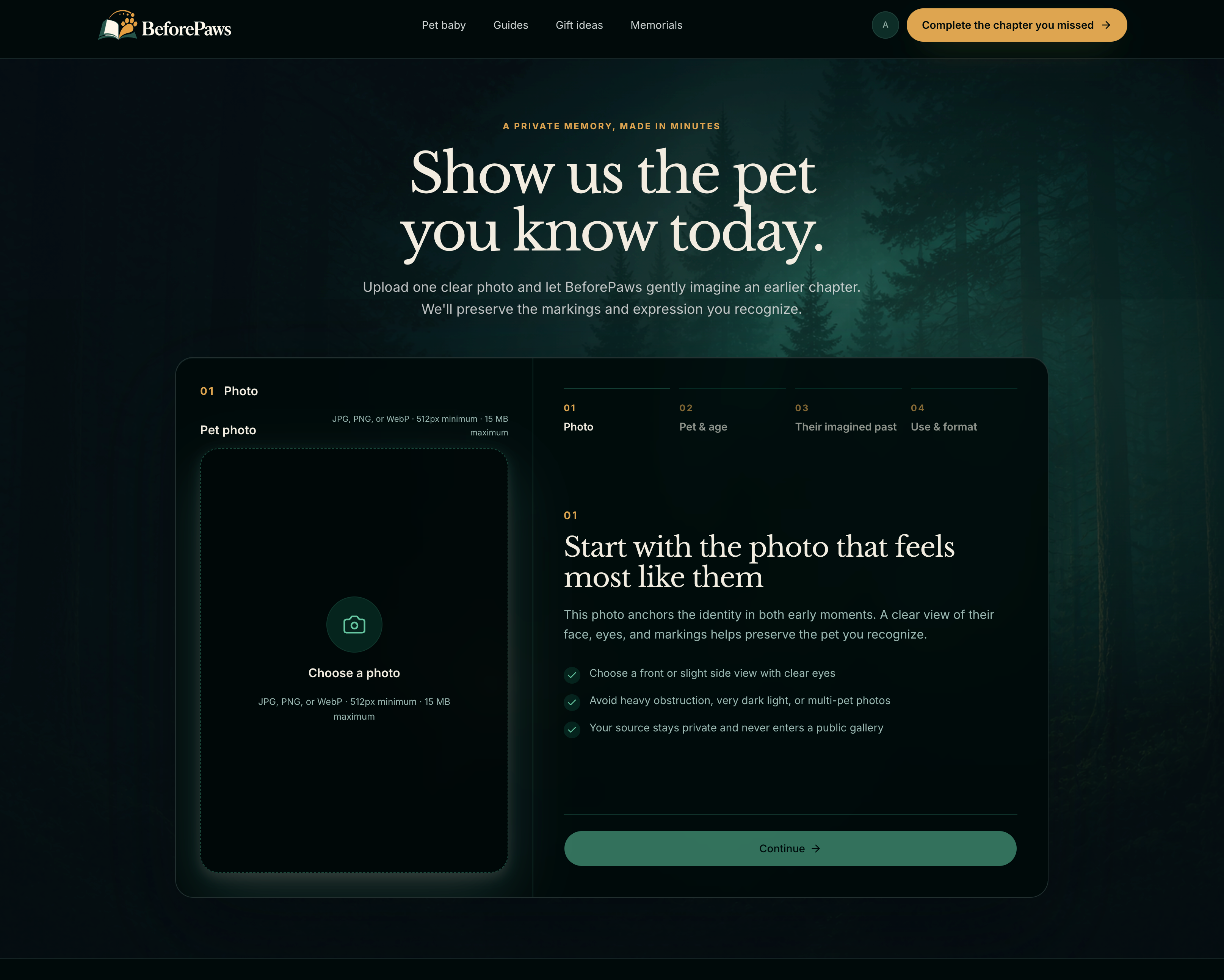 BeforePaws screenshot