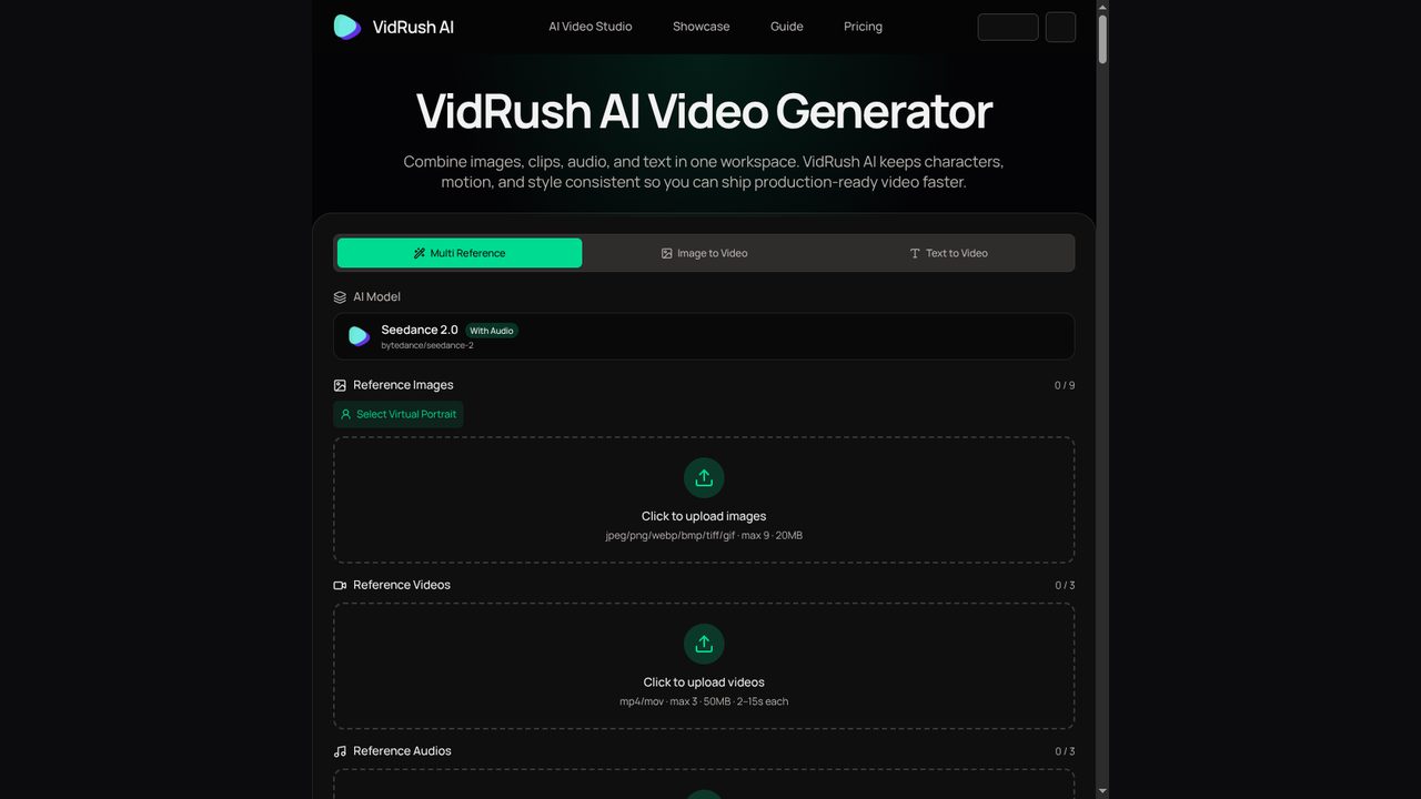 VidRush AI screenshot