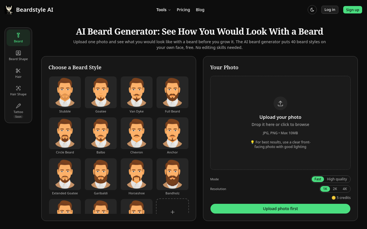 Beardstyle AI screenshot