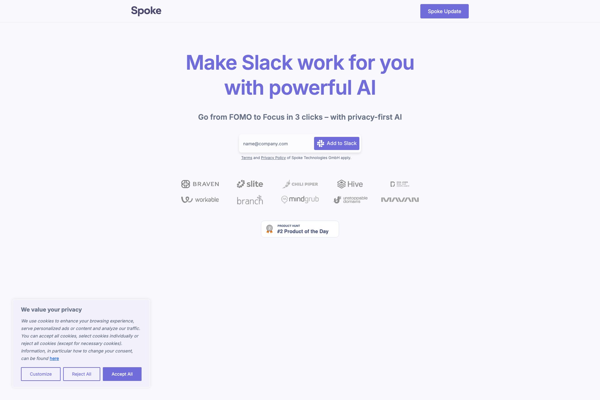 Spoke.ai Slack Summarization