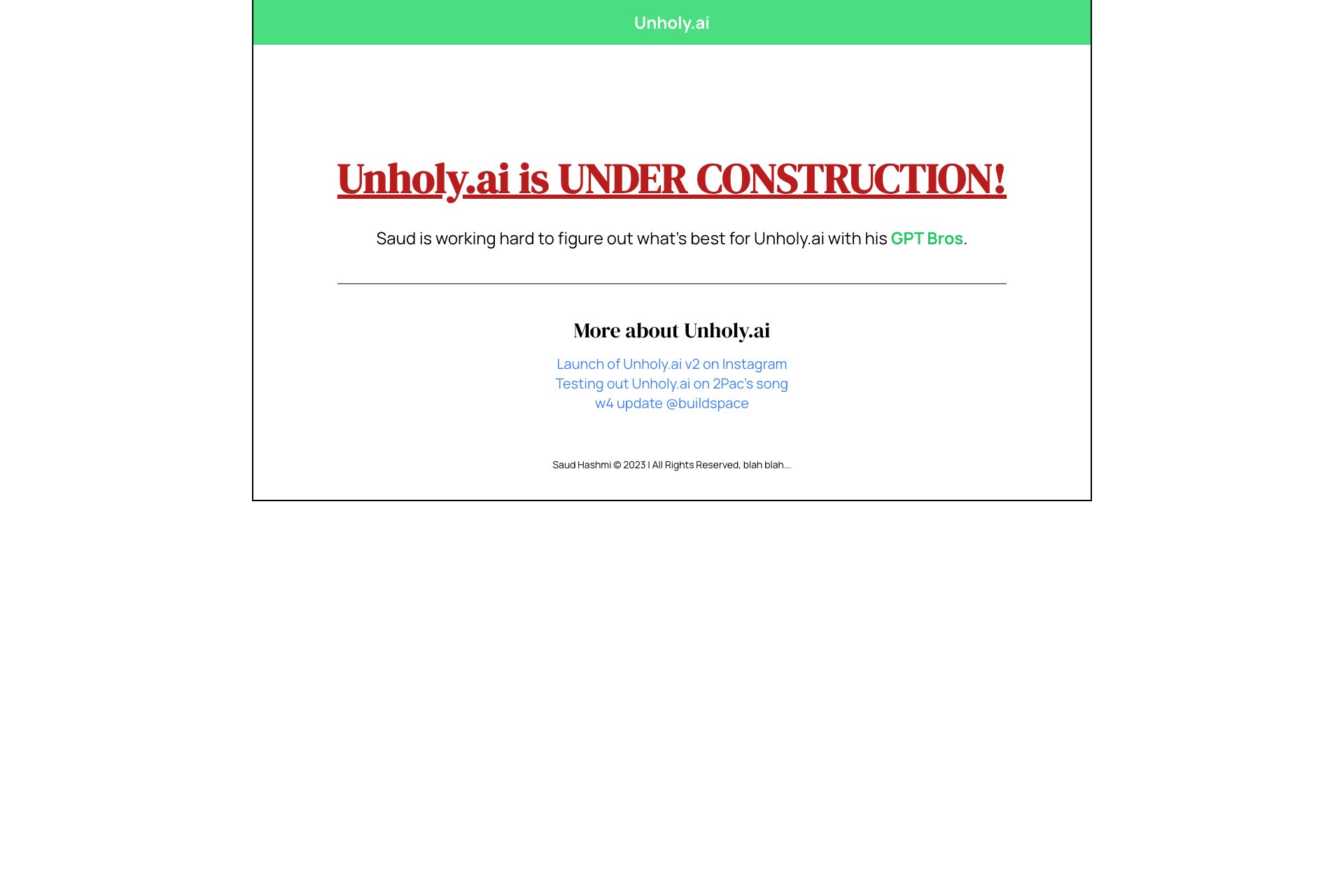 Unholy.ai