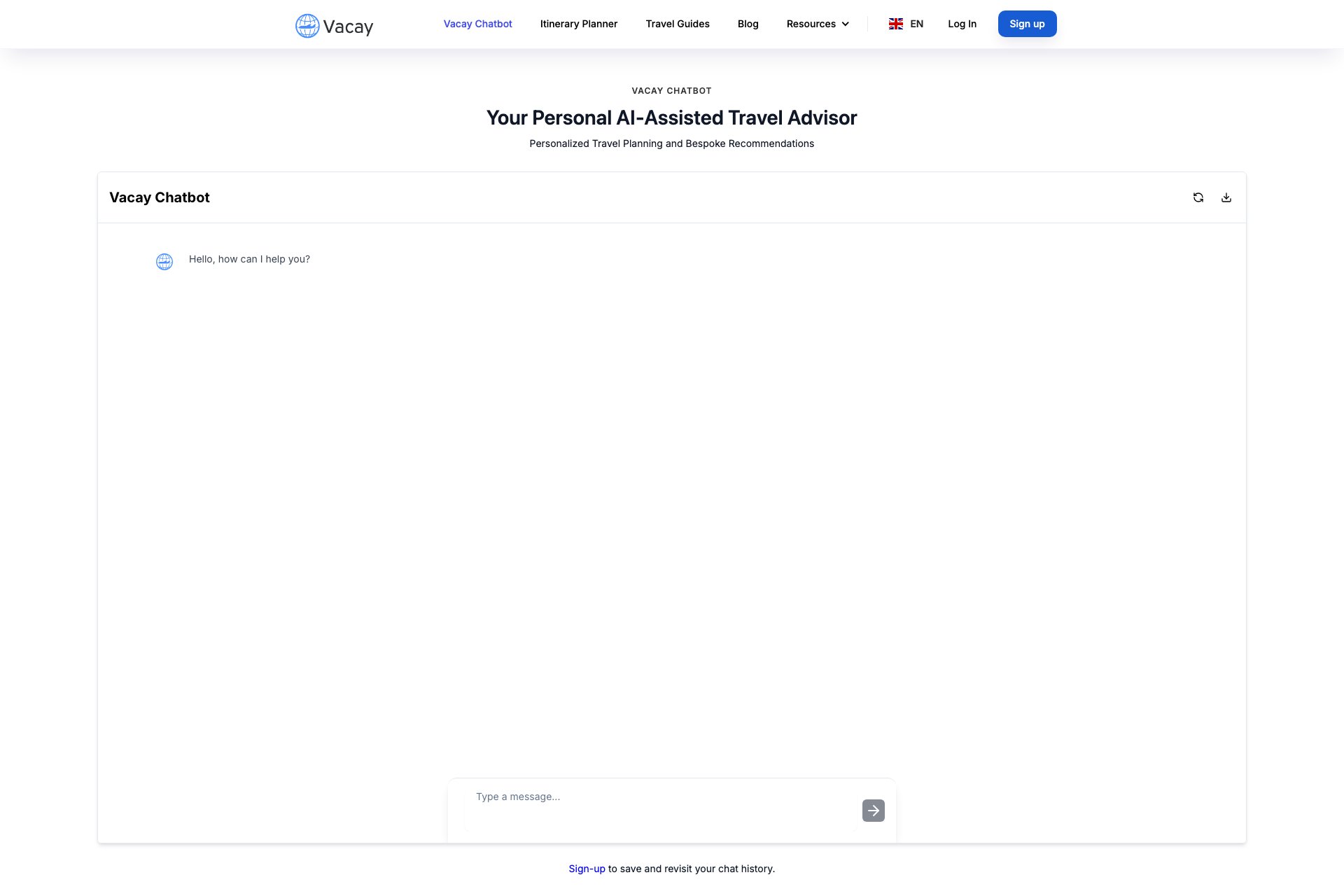 Vacation & Travel Chat (GPT)