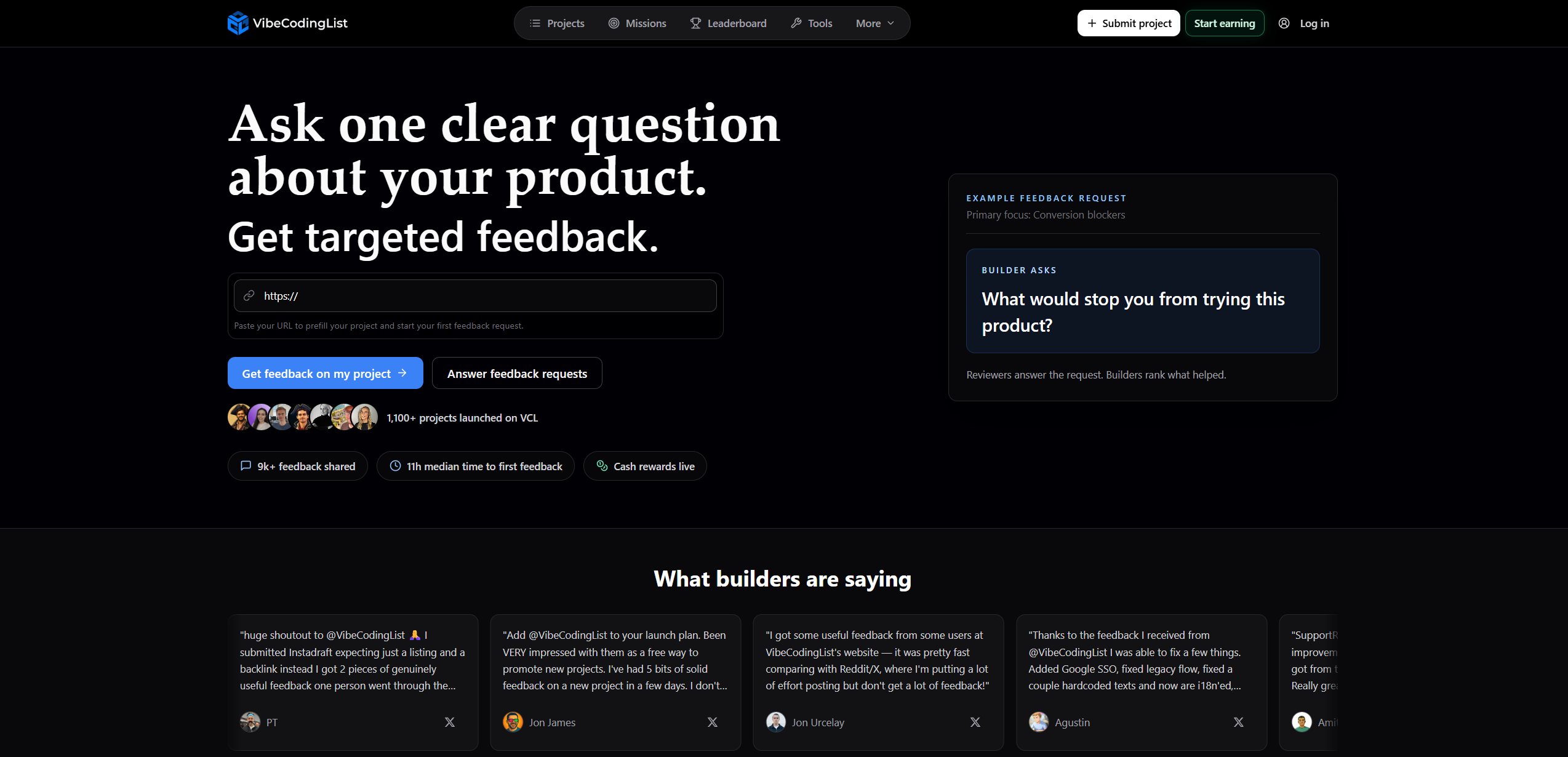 VibeCodingList screenshot