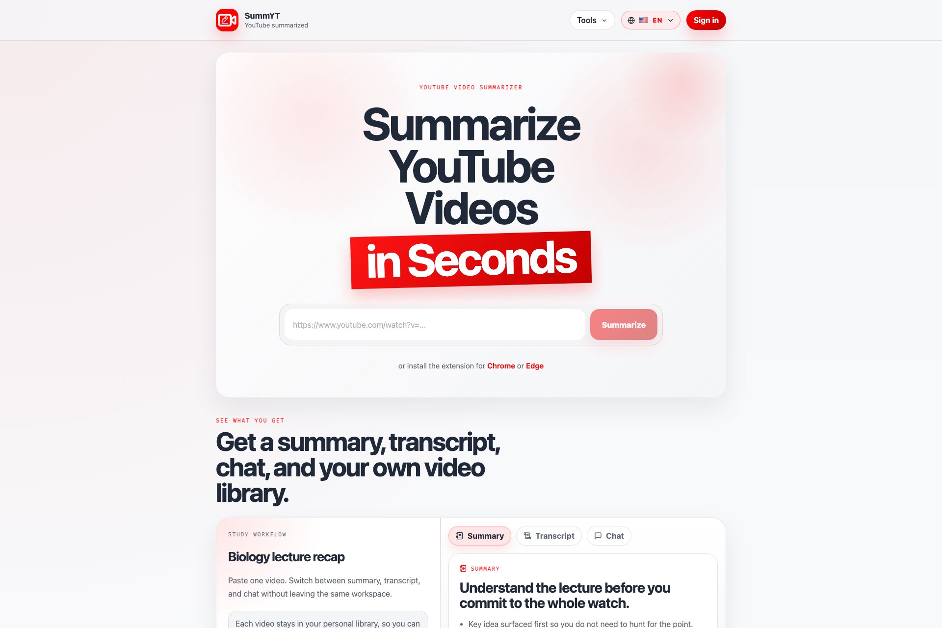YouTube Summarized